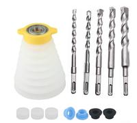 Per punte SDS in silicone con codolo antipolvere, previene per 10 o 12/14 mm o copertura adatta a umidità e abrasione, martello elettrico, espandibile, antipolvere, set da 6 o 8 (gambo quadrato)