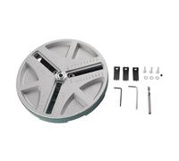 per punzonatura regolabile Attrezzi per aprire fori rotondi con punta di posizionamento e 3 lame dentate per la lavorazione del legno e la riparazione di mobili Argento Nero 45 *