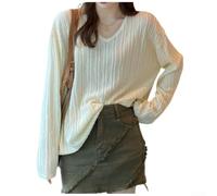 per Pure Color Basic Maglione per le Donne Taglia Unica Elastico per | Tessuto in poliestere, elasticità moderata, taglia unica, consistenza liscia, facile da lavare