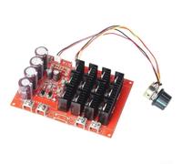 per pwm controller motore CC 9-50V 60A 3600W con manopola inversa dissipatore di calore per verricelli ad alta potenza trapano pompe controllo (senza custodia)