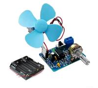 per pwm DC Motor Driver Kit LM358 Chip Saldatura Pratica Consiglio Controllo Regolabile Kit Elettronico FAI DA TE 47x34mm (con Battey Box)