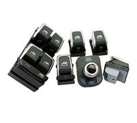 Per Q5 B8 B9 A4 A5 8KD 959 851A Chrome Master Alzacristallo Interruttore Tronco Interruttore Specchietto Laterale Interruttore Con Pieghevole(6PCS)