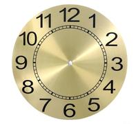 per quadrante Oro Alluminio 243mm Numeri Arabi DIY per quadrante | Alluminio spazzolato, numeri arabi nitidi, colore oro, per ideale per fai da te, aspetto moderno(Gold)