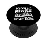 Per quanto riguarda me e il mio pianoforte serviremo il Signore Piano divertente PopSockets PopGrip Adesivo