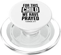 Per questo bambino abbiamo pregato 1 Samuele 27:1 Bibbia delle Scritture PopSockets PopGrip per MagSafe