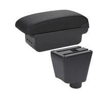 Per R&enault Per Clio 3 III IV 4 Per Captur Auto Bracciolo Scatola Accessori Parti Di Stoccaggio Contenitore portaoggetti console centrale(B2 Linea nera 3USB)