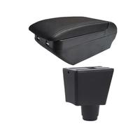 Per R&enault Per Logan Per Sandero 2 Auto Bracciolo Scatola Centro Scatola Di Immagazzinaggio Interno Scatola bracciolo auto(H linea nera 4USB)
