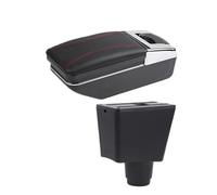 Per R&enault Per Logan Per Sandero 2 Auto Bracciolo Scatola Centro Scatola Di Immagazzinaggio Interno Vano portaoggetti nel bracciolo(Una linea rossa Nessuna USB)