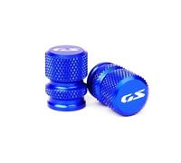 Per R1300GS ADV 2023 2024 2025 CNC Motorcycle Kickstand Pad Foot Side Stand Extension Plate Tire Valve Caps(Tire Caps-Blue)