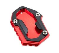Per R1300GS ADV 2023 2024 2025 CNC Motorcycle Kickstand Pad Foot Side Stand Extension Plate Tire Valve Caps(Red-Nologo)