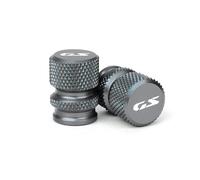 Per R1300GS ADV 2023 2024 2025 CNC Motorcycle Kickstand Pad Foot Side Stand Extension Plate Tire Valve Caps(Tire Caps-Grey)