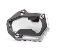 Per R1300GS ADV 2023 2024 2025 CNC Motorcycle Kickstand Pad Foot Side Stand Extension Plate Tire Valve Caps(Silver-R1300GS)