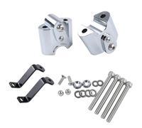 Per R18 100 Anno R 18 2020-2024 Adattatori altezza riser manubrio Aumento Mount Clamp Riser Riser per Manubrio(Chrome)