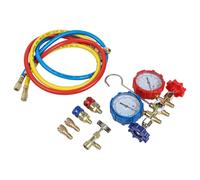Per R410A Set Manometro Diagnostico AC Letture Pressione Precise Colore Giallo