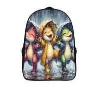 per ragazz ragazze casual viaggio zaino 2 scomparto piovere tracolla regolabile scuola satchel 3d stampato drago traspirante zainetto scuola-16，per studenti delle scuole elementari e medie
