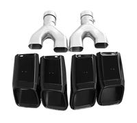 Per Range Rover 2013-2017 Silenziatore Di Scarico Posteriore Per Auto Accessori Decorativi Per Tubi Di Coda Auto Copri Tubo Di Scarico(Black)