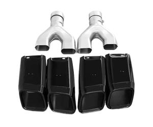 Per Range Rover 2013-2017 Silenziatore Di Scarico Posteriore Per Auto Accessori Decorativi Per Tubi Di Coda Auto Copri Tubo Di Scarico(Black)