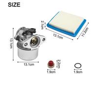 Per Rasaerba BS 799868 Kit Carburatore Compatibile con 497314 497347 498170