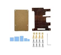 Per Raspberry Pi 3B Custodia Protettiva In Rame Puro con Dissipatore di Calore Custodia Protettiva In Metallo con Raffreddamento Passivo per RPi 3B