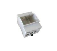 Per Raspberry Pi 5 Custodia con Guida DIN Guscio nel ABS Ampio Spazio Interno Scatola Elettrica con Finestre Superiori Trasparenti per RPi 5 Pi 5