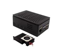 Per Raspberry Pi 5 Custodia di Raffreddamento con Ventola del Radiatore Installazione Schermo da 3,5 Pollici Custodia Termica per Raspberry Pi 5