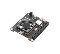 Per Raspberry Pi 5 Modulo di Alimentazione Ethernet POE con Ventola RGB Light Adattatore M.2 NVME A Pcie 802.3af/At