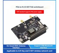 Per Raspberry Pi 5 PCIe a M.2 E KEY con PoE HAT+ Supporta NGFF