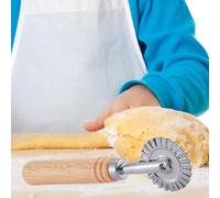 per ravioli - Pressa per ravioli in alluminio con manico in legno, utilizzata per italiani, pasta, spaghetti, lasagne e torte
