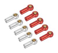 Per RC Car, Barra di Collegamento a Leva M3xL19mm 10 Pz, Argento/Rosso