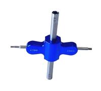 Per RC Veicolo Chiave 1.5 2.0 Cacciavite Esagonale M4 M4.5 Doppia Testa Dado Presa Strumento Modello A Sgancio Rapido A Distanza Controllo Parti Automobili Giocattoli RC(Blue)