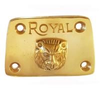 Per Reale Enfield 350 500 Uce Reale Goffrato Ottone Punterie Cover Aes