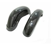 Per Reale Enfield 350 Anteriore & Posteriore Parafango FENDER Set Nero Dipinta