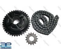 Per Royal Enfield 350 Thunderbird Twinspark Kit Catena Pignone Ant. E Post.