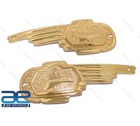 Per Reale Enfield Benzina Serbatoio Distintivo Emblema Calcomania Set Ottone Aes