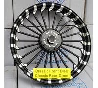 Per Reale Enfield Classico 350 500 Anteriore & 24 Raggi Ruota Lega Rim