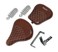 Per Reale Enfield Classico 350/500 Anteriore Posteriore Marrone Pelle Con Molla