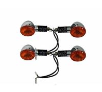 Per Reale Enfield Classico 350cc 500cc Cromo Anteriore & Retro Indicatore Coppia