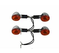 Per Reale Enfield Classico 350cc 500cc Cromo Anteriore & Retro Indicatore Coppia