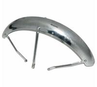 Per Reale Enfield Classico 500 Anteriore Parafango FENDER Con Stay Acciaio Cromo