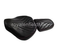Per Reale Enfield Classico 650 Originale Pelle Anteriore & Sedile Nero