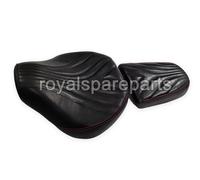 Per Reale Enfield Classico 650 Originale Pelle Anteriore & Sedile Nero
