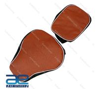 Per Reale Enfield Classico Goffrato Anteriore & Retro Similpelle Sedile Cover