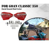 Per Reale Enfield Goan Classico 350 " Colorato Rosso Colore Mano Protezione Kit