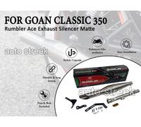 Per Reale Enfield Goan Classico 350 Rosso Gallo S Silenziatore Opaco
