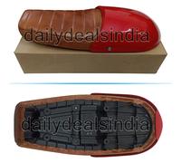 Per Reale Enfield Gt & Interceptor 650 Pelle " Doppio Sedile & Rossa Cappuccio