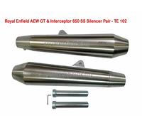 Per Reale Enfield Gt & Interceptor 650cc Ss AEW Te 102 Silenziatore (2022-23)