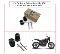 Per Reale Enfield Guerrilla 450 " Alluminio Barrette Taglio Cursori Coppia,Nero