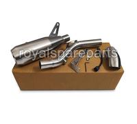 Per Reale Enfield Himalayan 450 " Ss AEW Silenziatore Argento Con Mid Tubo & Cat