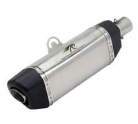 Per Reale Enfield Himalayan Rosso Gallo Silenziatore Sistema Acciaio Inox