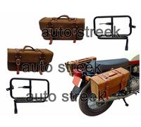Per Reale Enfield Interceptor 650 Borsa Rails & Bisacce Marrone Marroncino